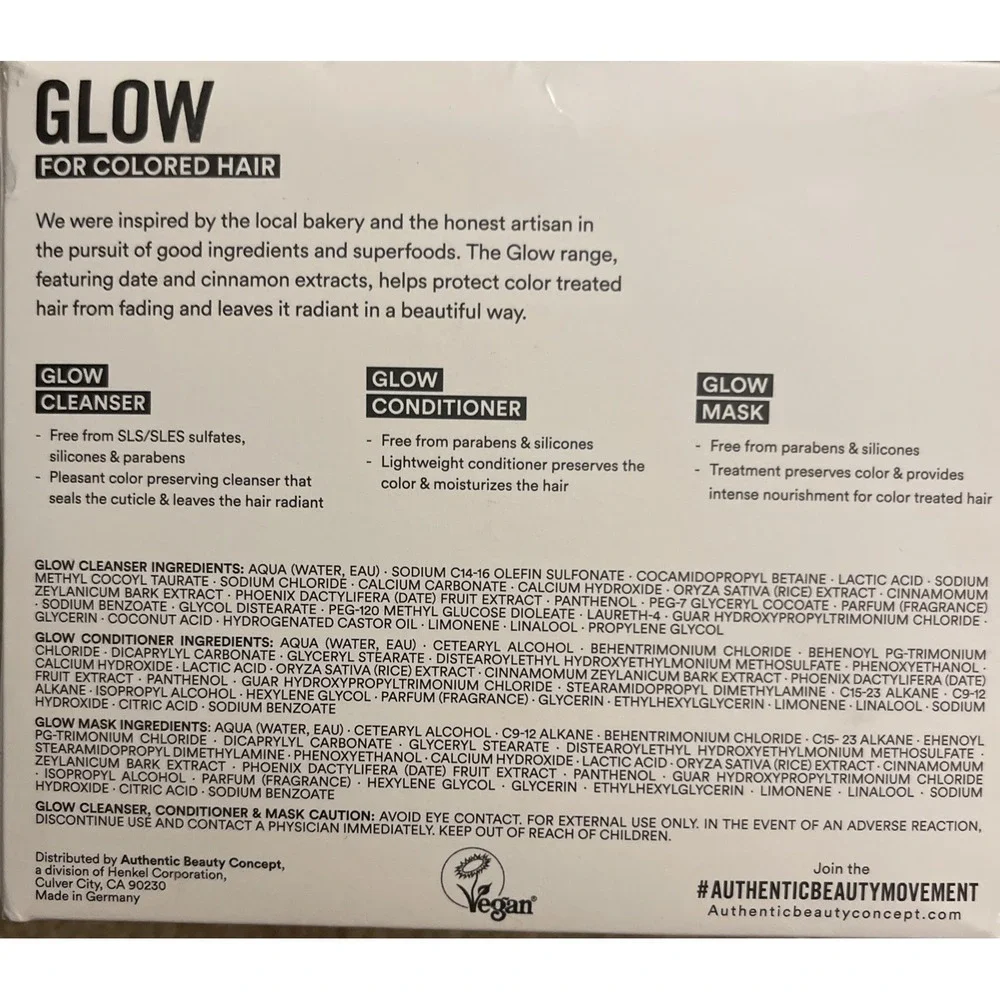 Authentic Beauty Concept‎ Glow Try Me Kit - Shampoo, Conditioner, & Hair Mask